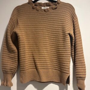 Madewell Ruffle Neck Sweater - XS